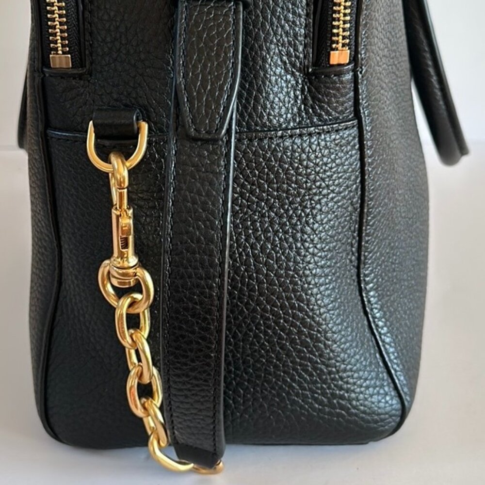 Tory Burch Robinson Satchel - Black - Picture 3 of 16